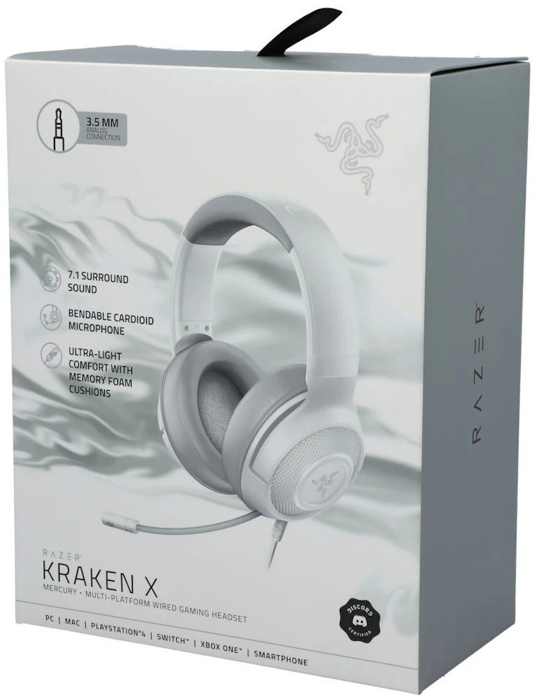 Razer Kraken X Auriculares Gaming 7.1 Multiplataforma Blancos  RZ04-02890300-R3U1