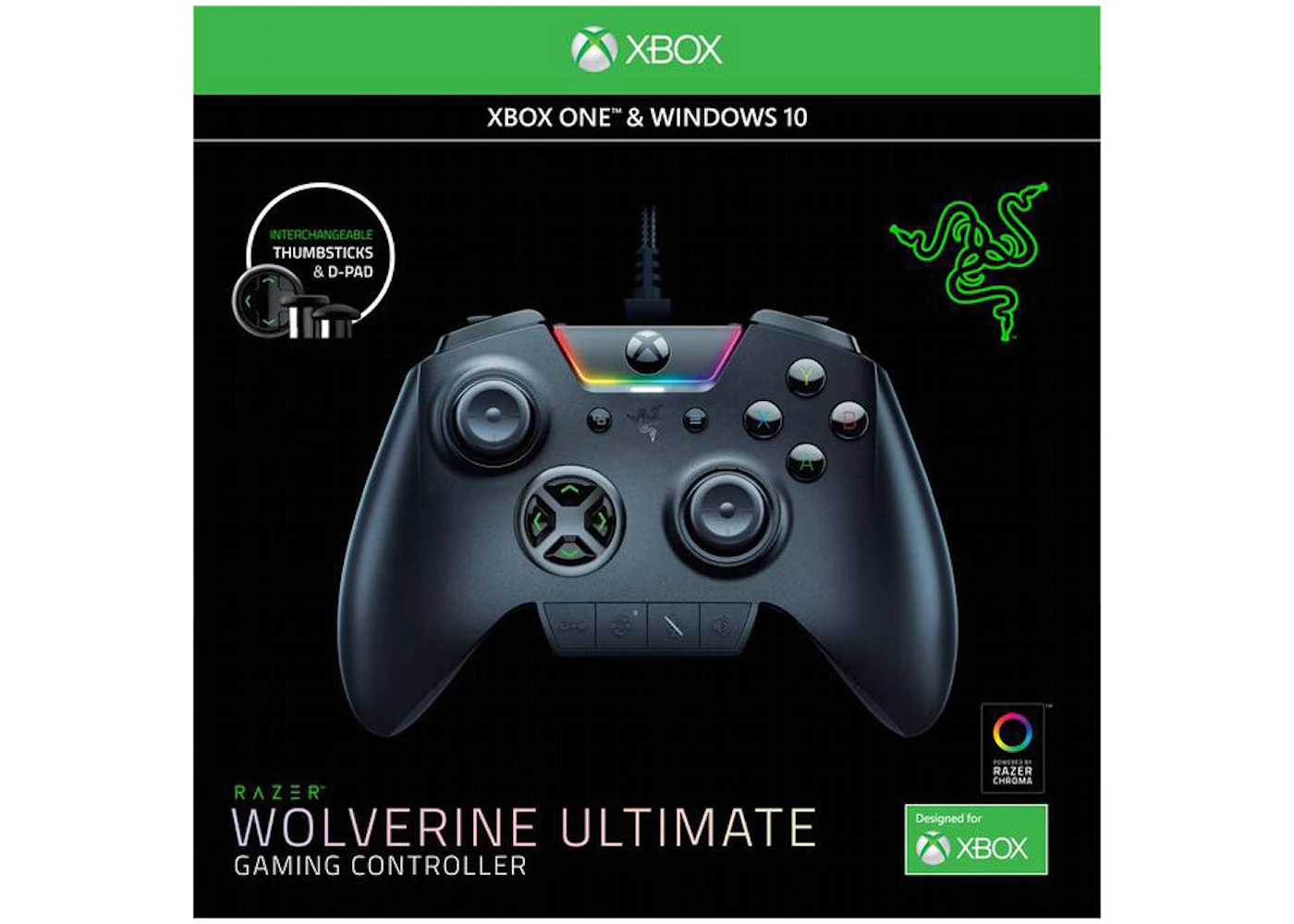 collar Empresario Contagioso Razer Wolverine Xbox Gaming Controller RZ06-02250100-R3U1 Black - US