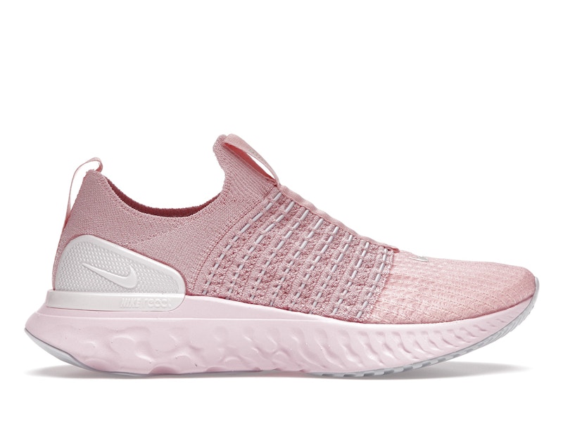 Pre-owned Nike React Phantom Run Flyknit 2 (women's) Sneakers In Pink Glaze/barely Rose/football Grey