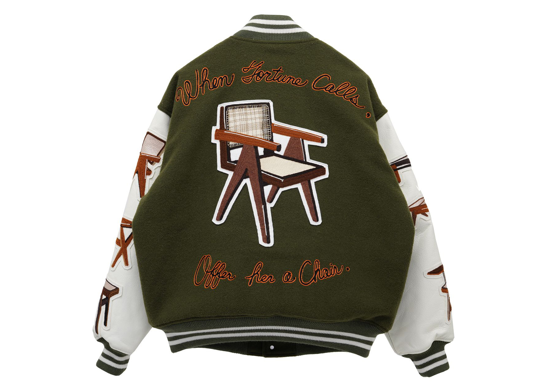 READYMADE Chair Stadium Jacket Khaki Men's - FW22 - US