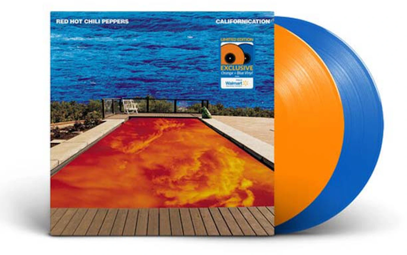 Red Hot Chili Peppers Californication Walmart Exclusive 2XLP Vinyl  Orange/Blue - IT