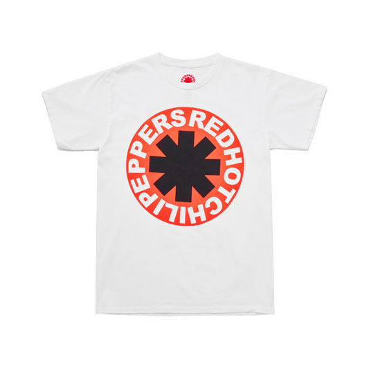 Red Hot Chili Peppers Classic T shirt White Men's   SS   US