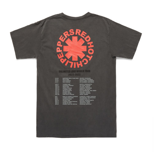 Red Hot Chili Peppers Throwback T-shirt Grey Men's - SS22 - US