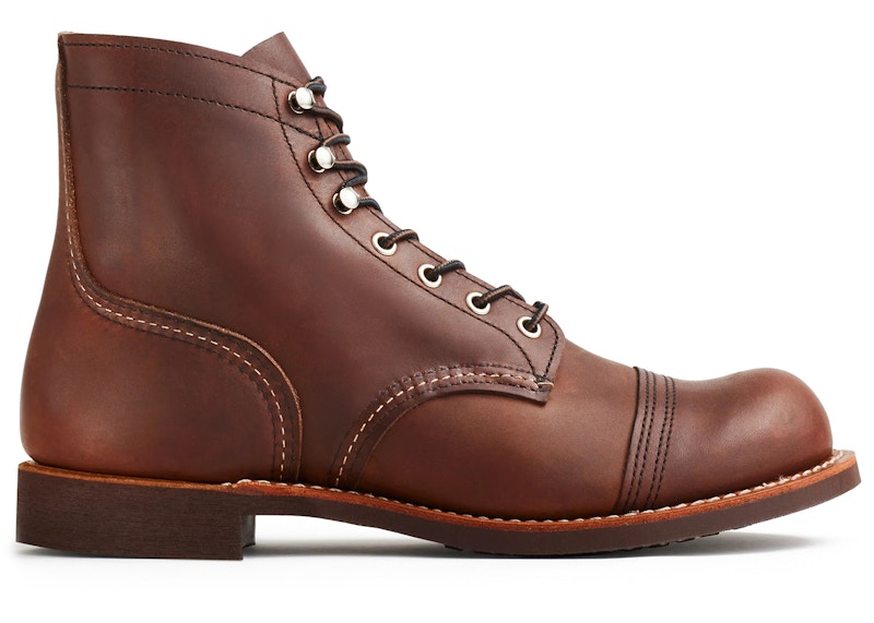 Red Wing Shoes Iron Ranger 6-Inch Boot Heritage #8111 Amber Harness Leather
