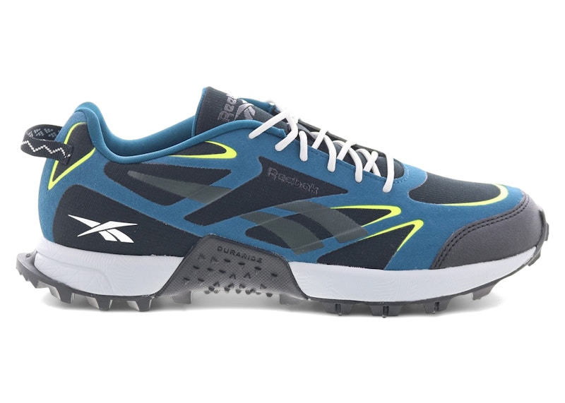 Pre-owned Reebok Men's At Craze 3 Sneakers In Black/escape Blue/digital Lime In Multi