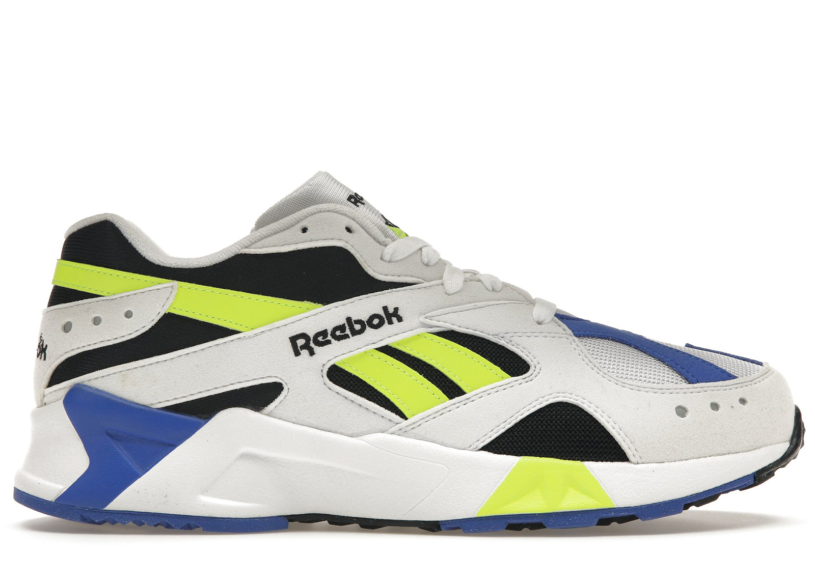 Reebok Aztrek White Black Cobalt Yellow Men s CN7840 US