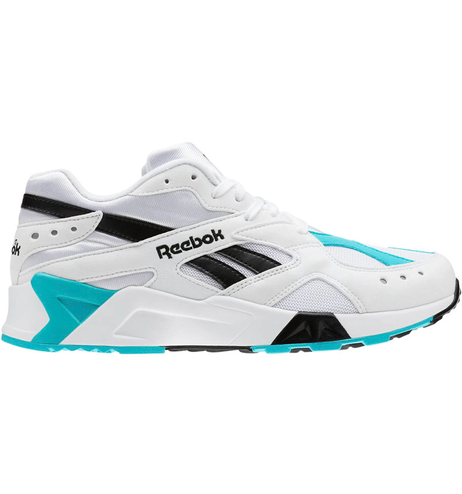 Reebok Aztrek White Solid Teal Black