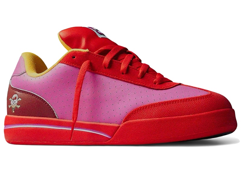 Men's Reebok Board Flip BBC Ice Cream Lemonade Sneakers in Red/Pink/Yellow