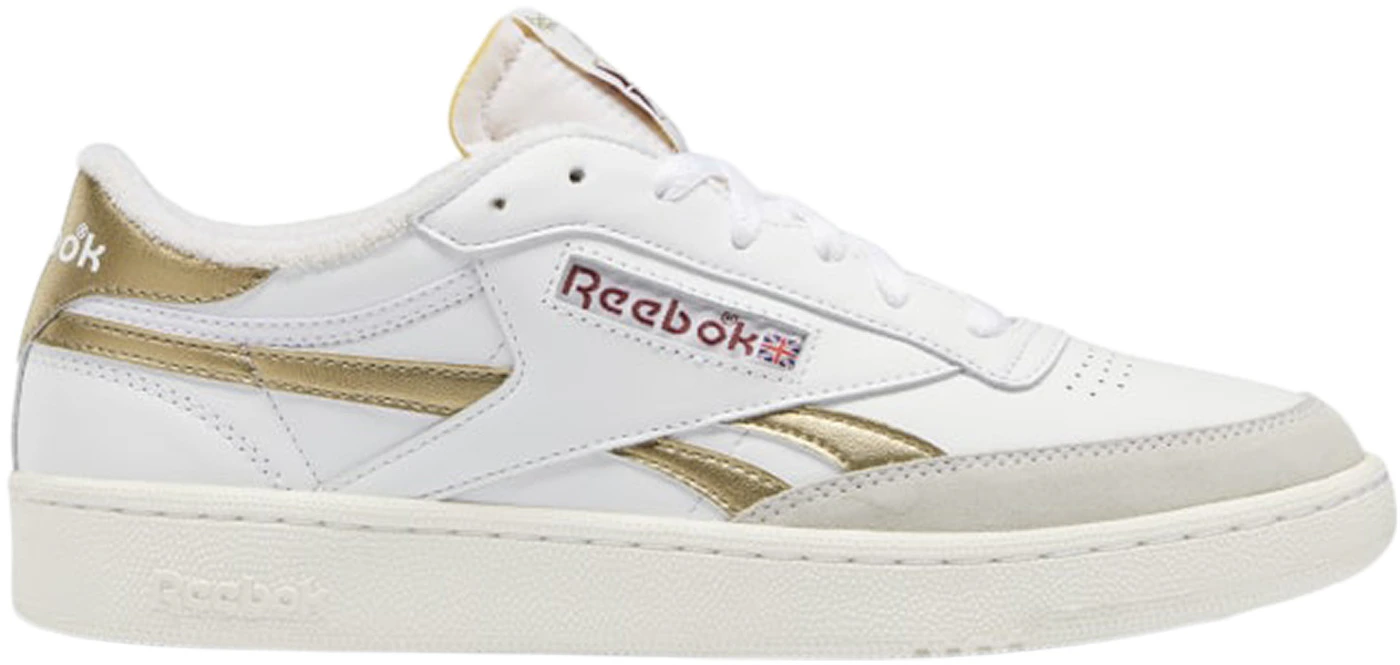 Reebok Club C revenge sneakers in off-white with brown detail