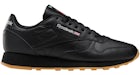 Reebok Classic Pelle Nero Nero Gomma