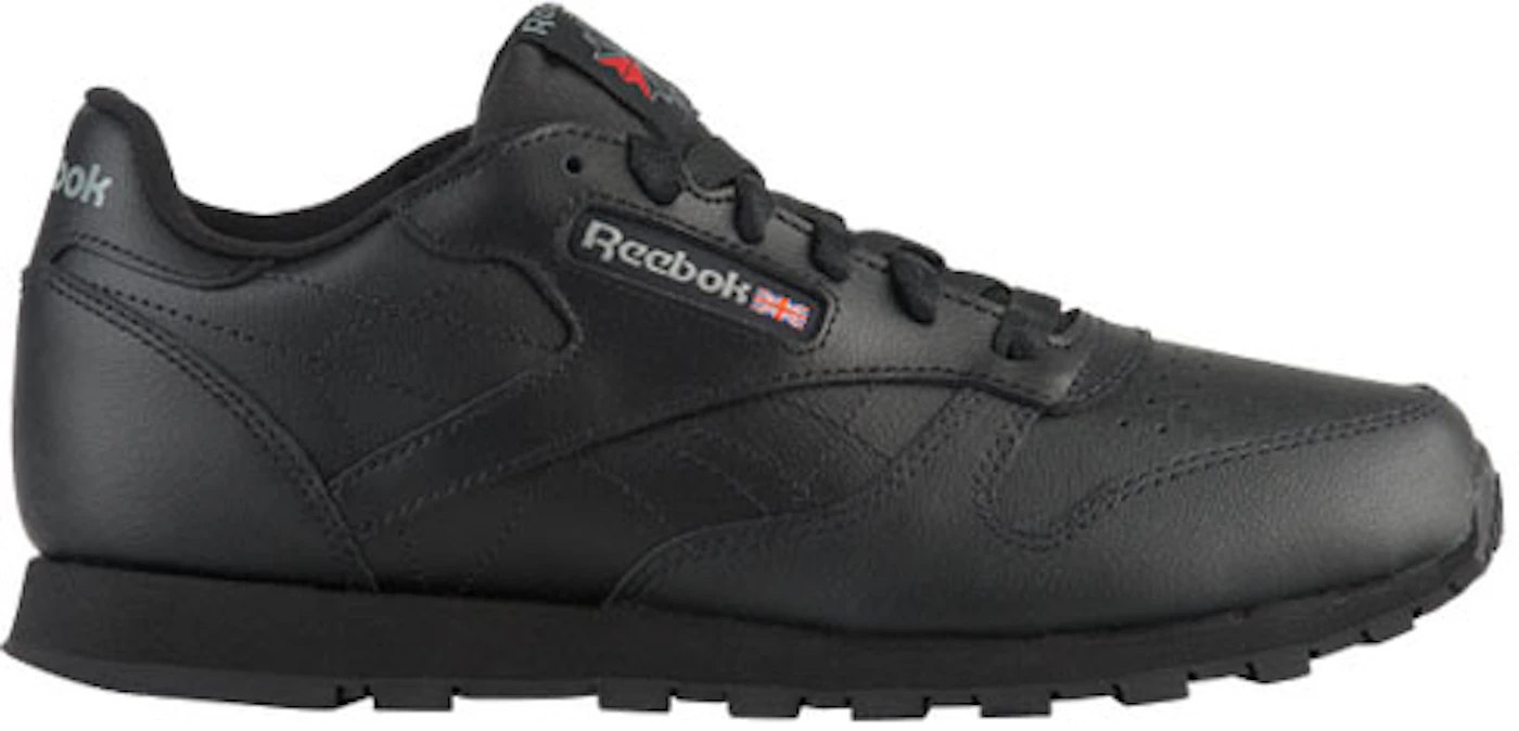 REEBOK CLASSIC LEATHER/MID BLACK GS SIZE 5 & 6