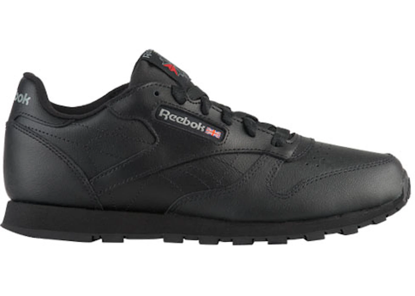 Reebok Classic Leather Black (GS) Kids' - 50148 - US