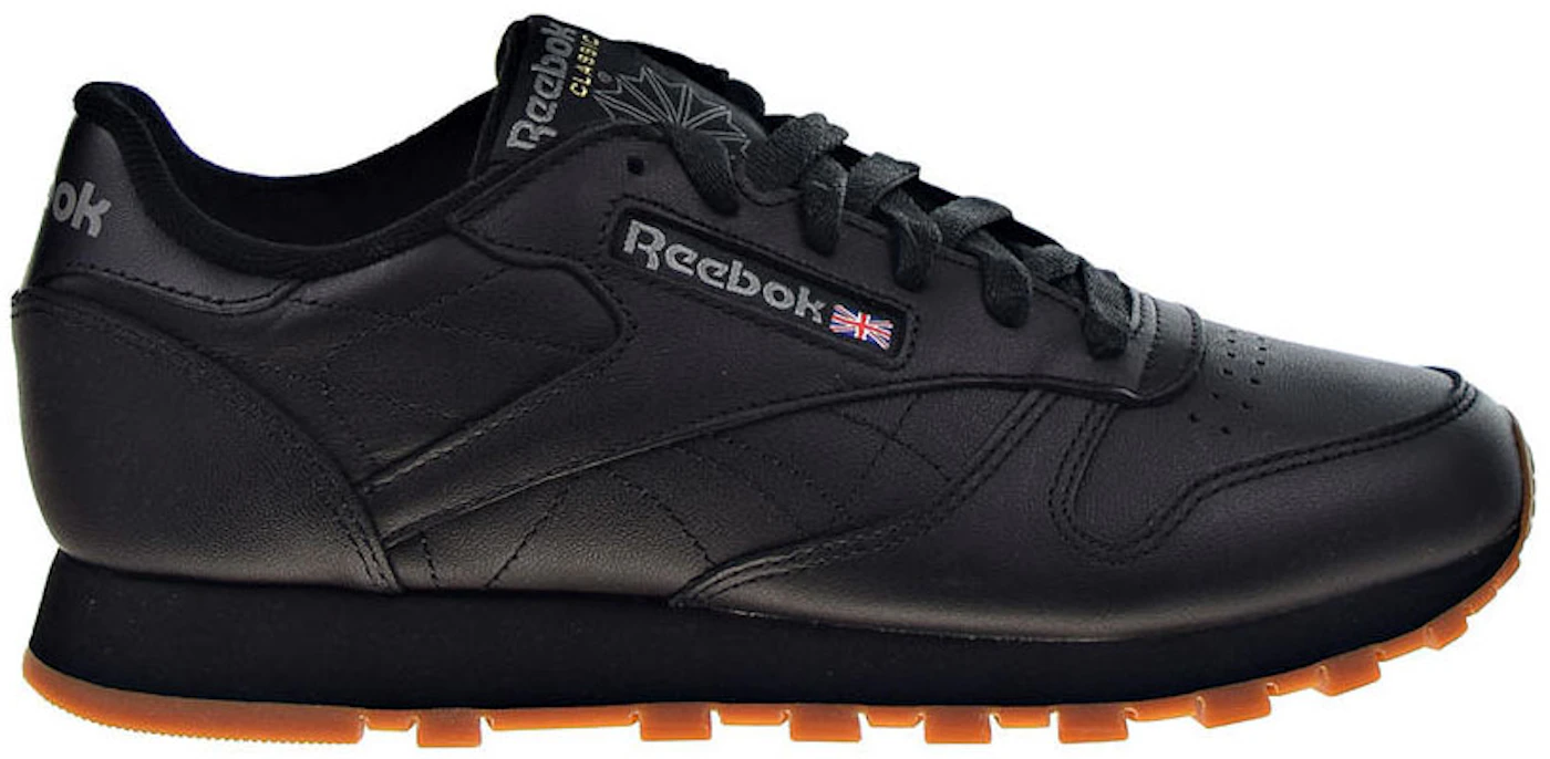 Reebok Leather Black Gum (Women's) - 49802 - GB