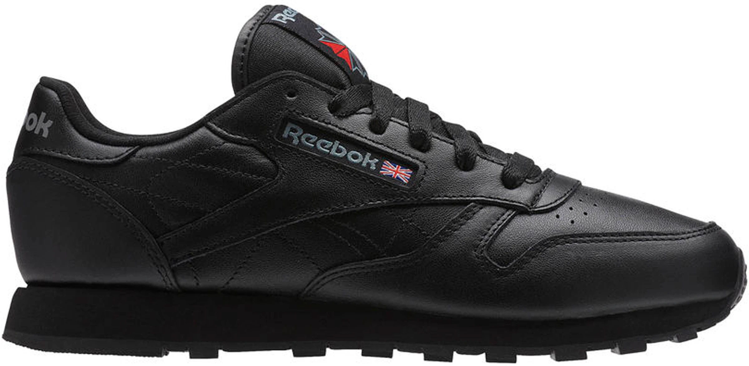 Canadá personalidad Produce Reebok Classic Leather Black (Women's) - 5324 - US