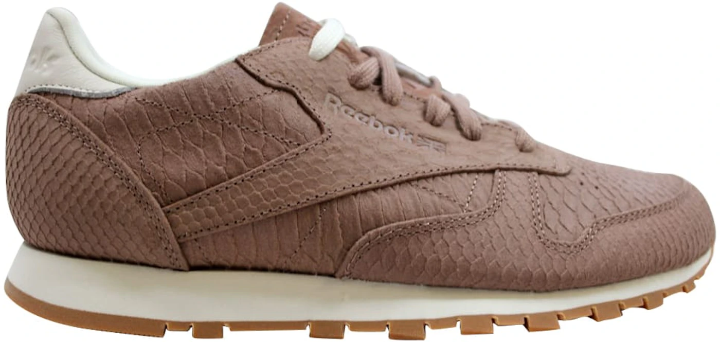 Reebok Classic Leather Clean Exotics Taupe/Chalk (Women's) - V68797 KR