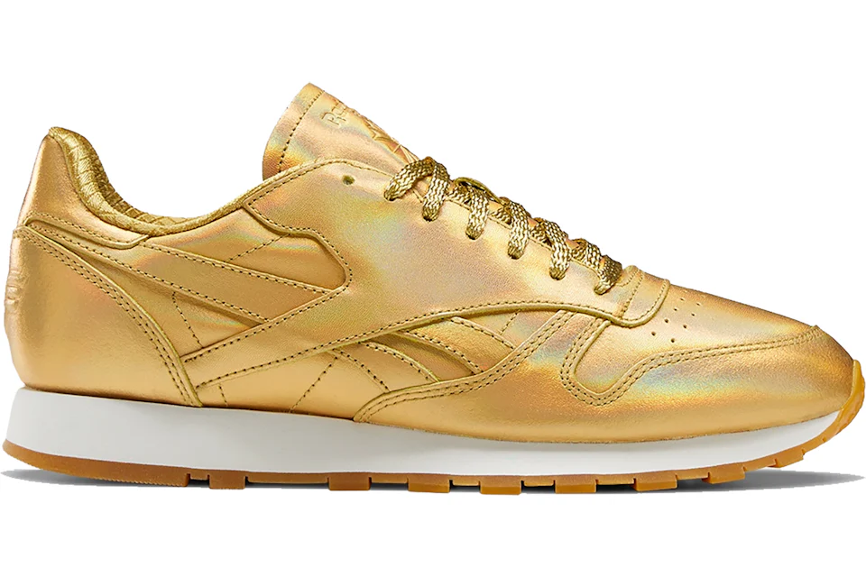 Metallic gold reebok classics sales