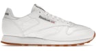 Reebok Cuero Clásico Goma Blanco Intenso