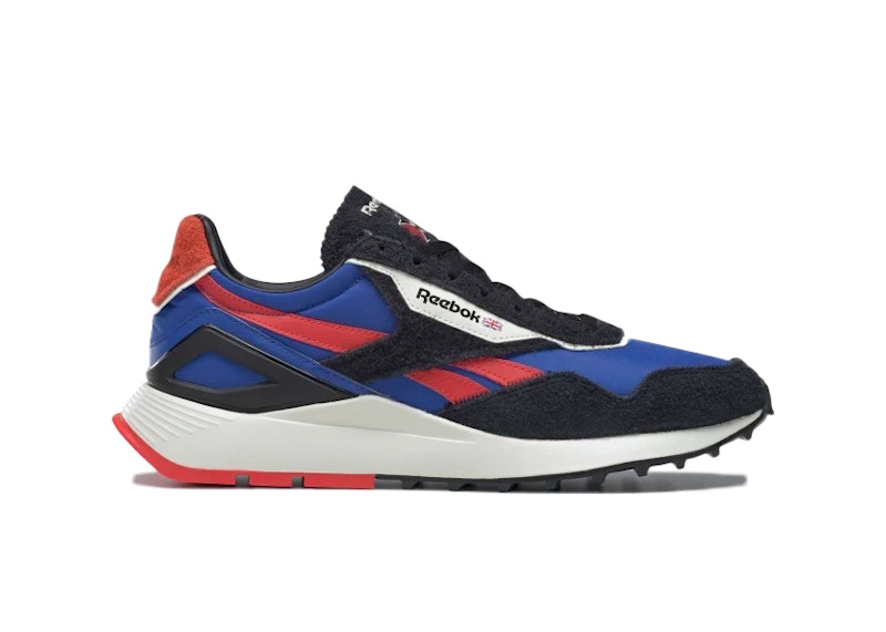 Reebok classic red white hot sale blue