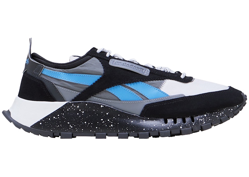 Reebok Classic Leather Legacy Black Blue White Speckle Men s