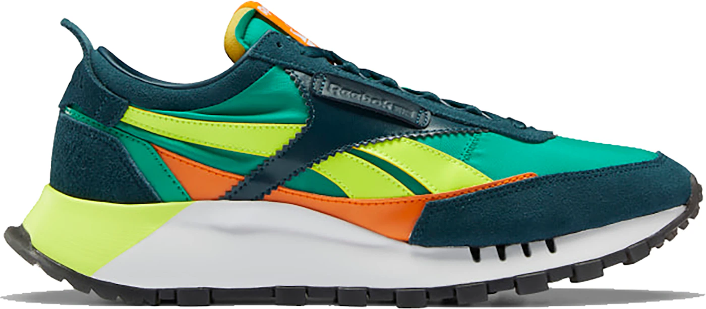 Reebok Classic Leather Legacy Court Green Solar Yellow Men's - FY7335 - US