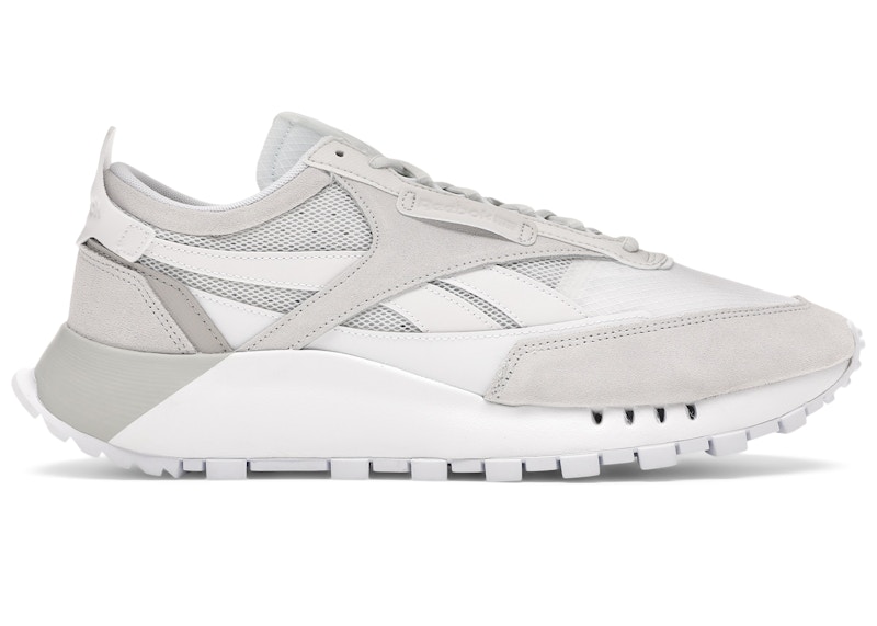 Reebok classic deals leather white grey