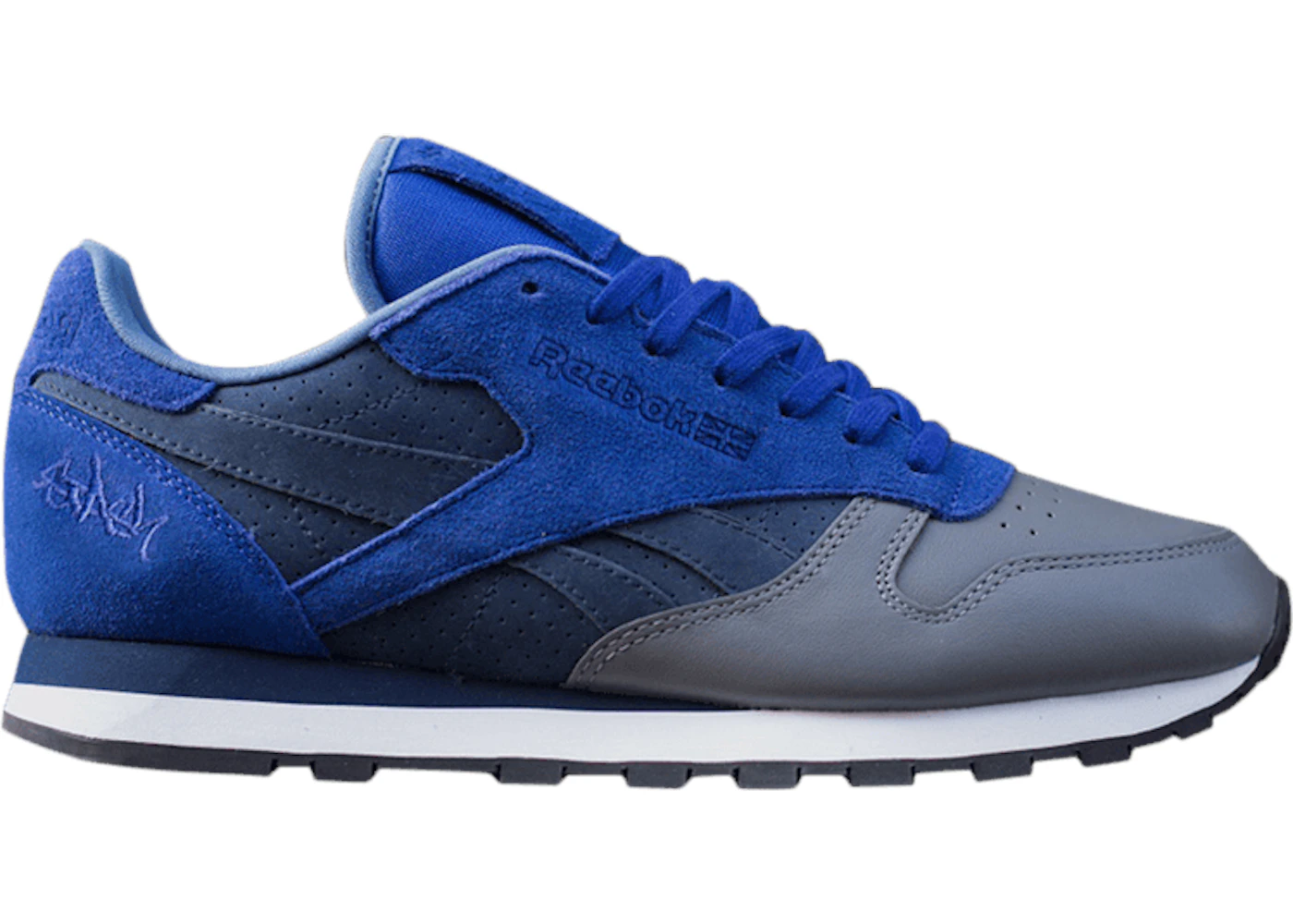 Blue reebok classic leather on sale
