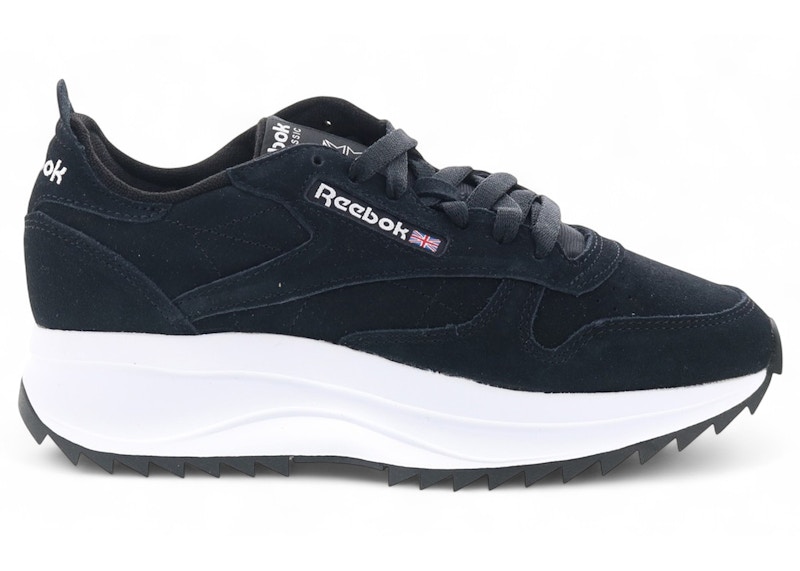 Pre-owned Reebok Classic Leather Sp Extra Black White (women's) Sneakers In Core Black/vector Blue/vector Red