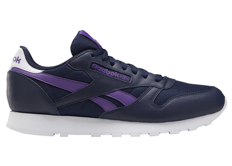 Reebok Classic Leather Vector Navy Purple Men's - FX2281 - US