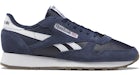 Reebok Vector de Cuero Clásico Azul marino Blanco