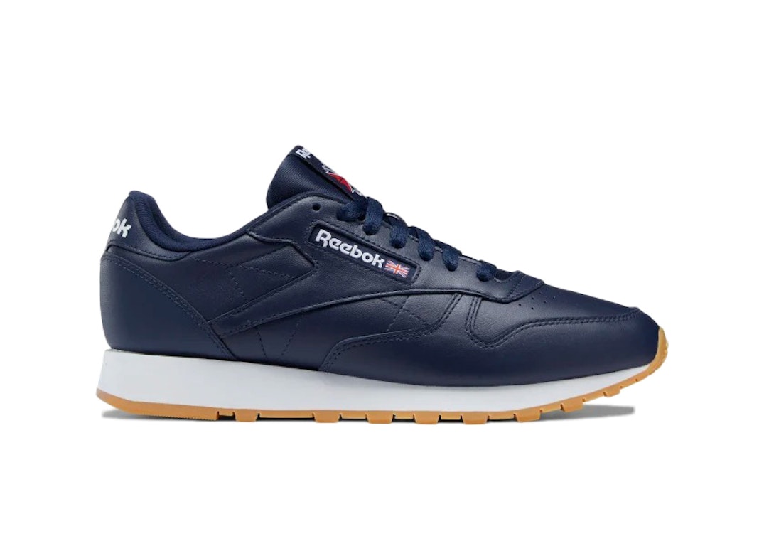 Pre-owned Reebok Classic Leather Vector Navy In Vector Navy/ftwr White/ Rubber Gum-03