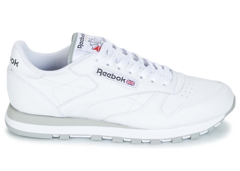 Reebok classic white store and grey trainers