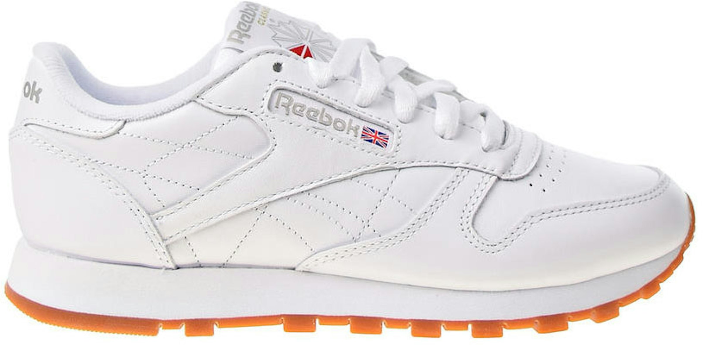 Aftensmad Glamour Guggenheim Museum Reebok Classic Leather White Gum (Women's) - 49801 - US