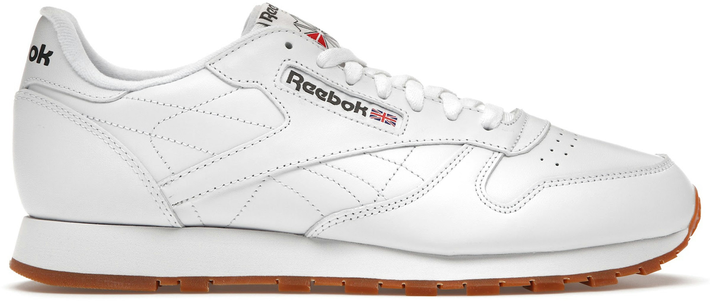 Reebok Classic Leather White Men's - 49797 US