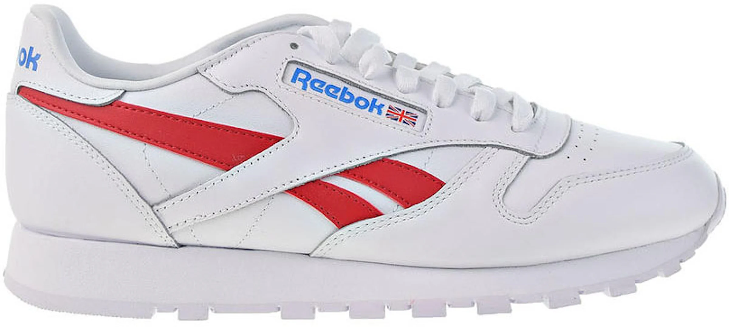 Men's sneakers and shoes Reebok Classic Leather Pump Ftw White/ Vector  Blue/ Vector Red