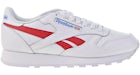 Reebok Pelle Classica Bianco Vettore Rosso