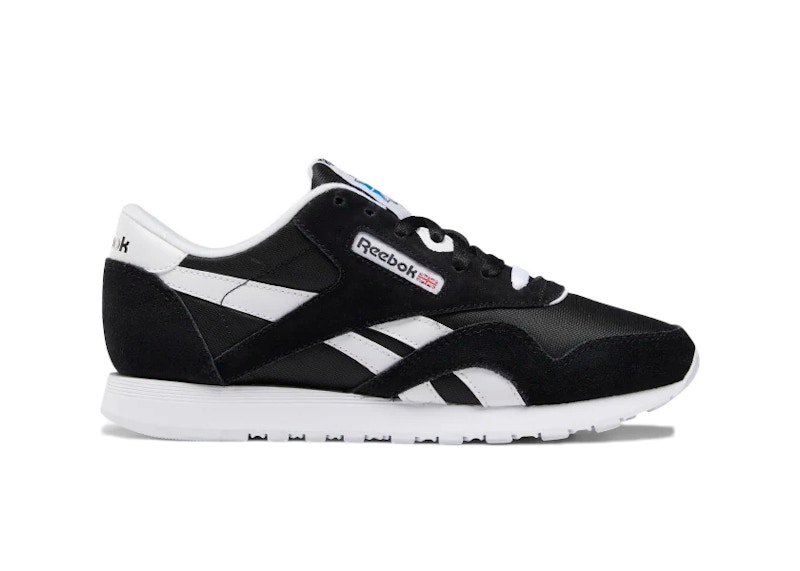 White and black clearance reebok