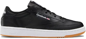 Reebok Club C 85 Classic Men’s Size 12.5 AR0454 Black Casual Shoes Sneakers  