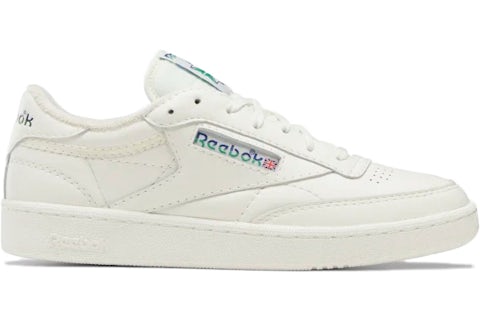 Reebok Club C 85 Chalk Cobalt Glen Green Logo Men's GX2743 US