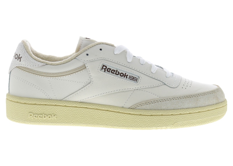 Pre-owned Reebok Men's Club C 85 Vintage Sneakers In Vintage In Chalk/weathered White/vintage Chalk