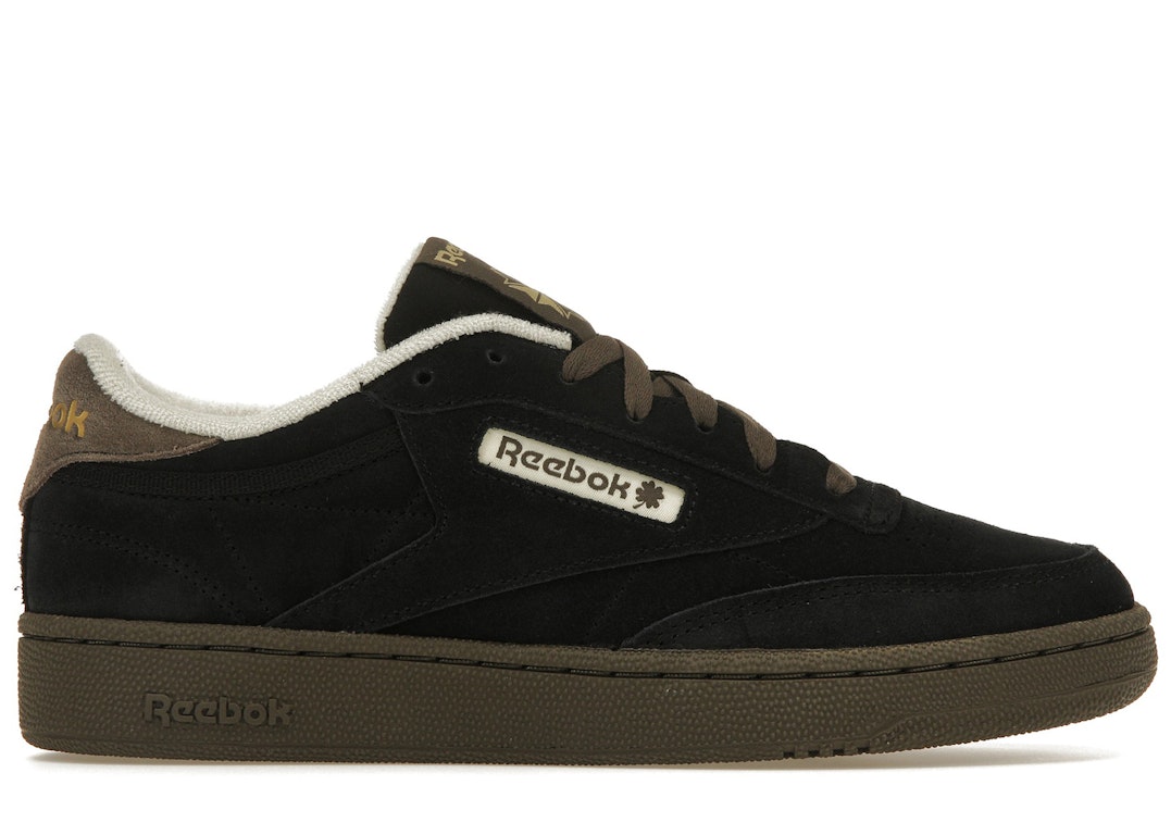 Pre-owned Reebok Club C 85 End. Stout In Core Black/grout/pale Yellow