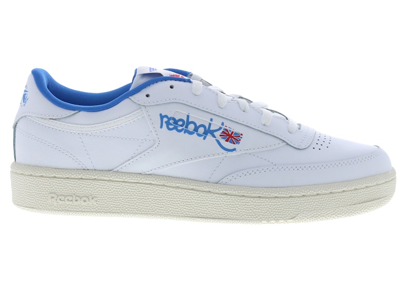 Reebok Club C 85 MU Mens Sneaker 7 White Red cheapest Blue Worn Once