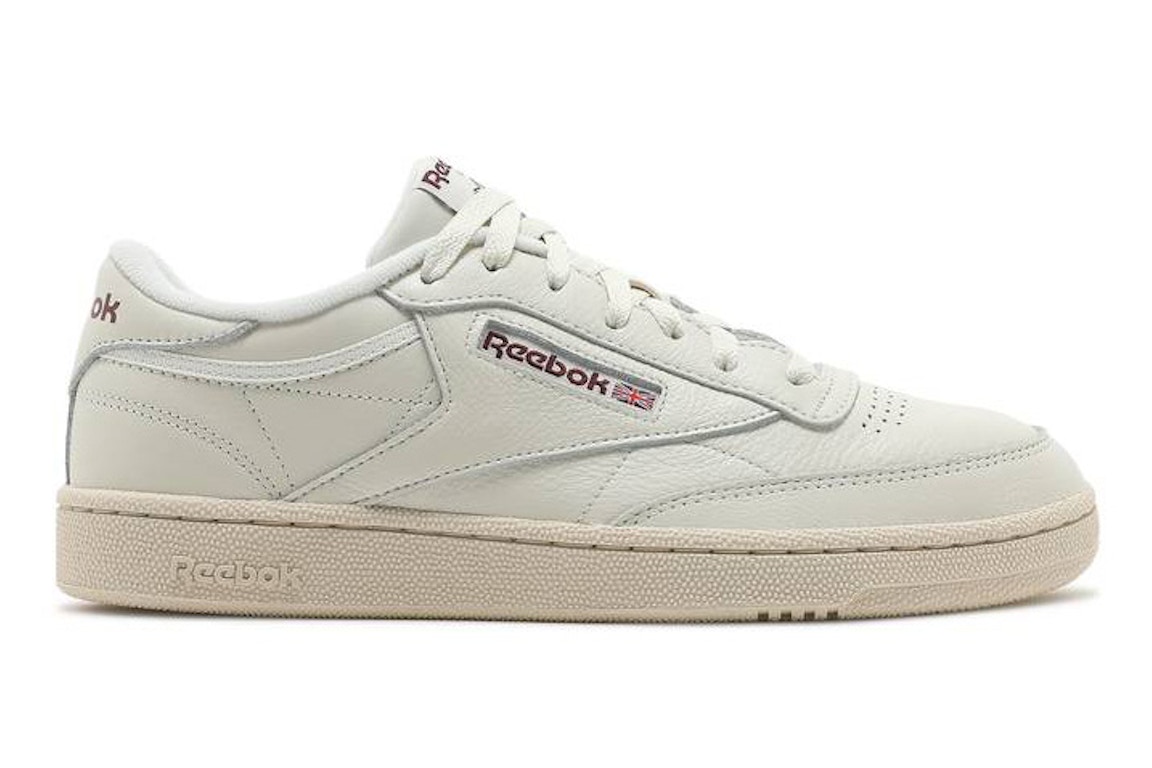 Pre-owned Reebok Club C 85 Vintage Chalk Maroon In Chalk/paperwhite/maroon