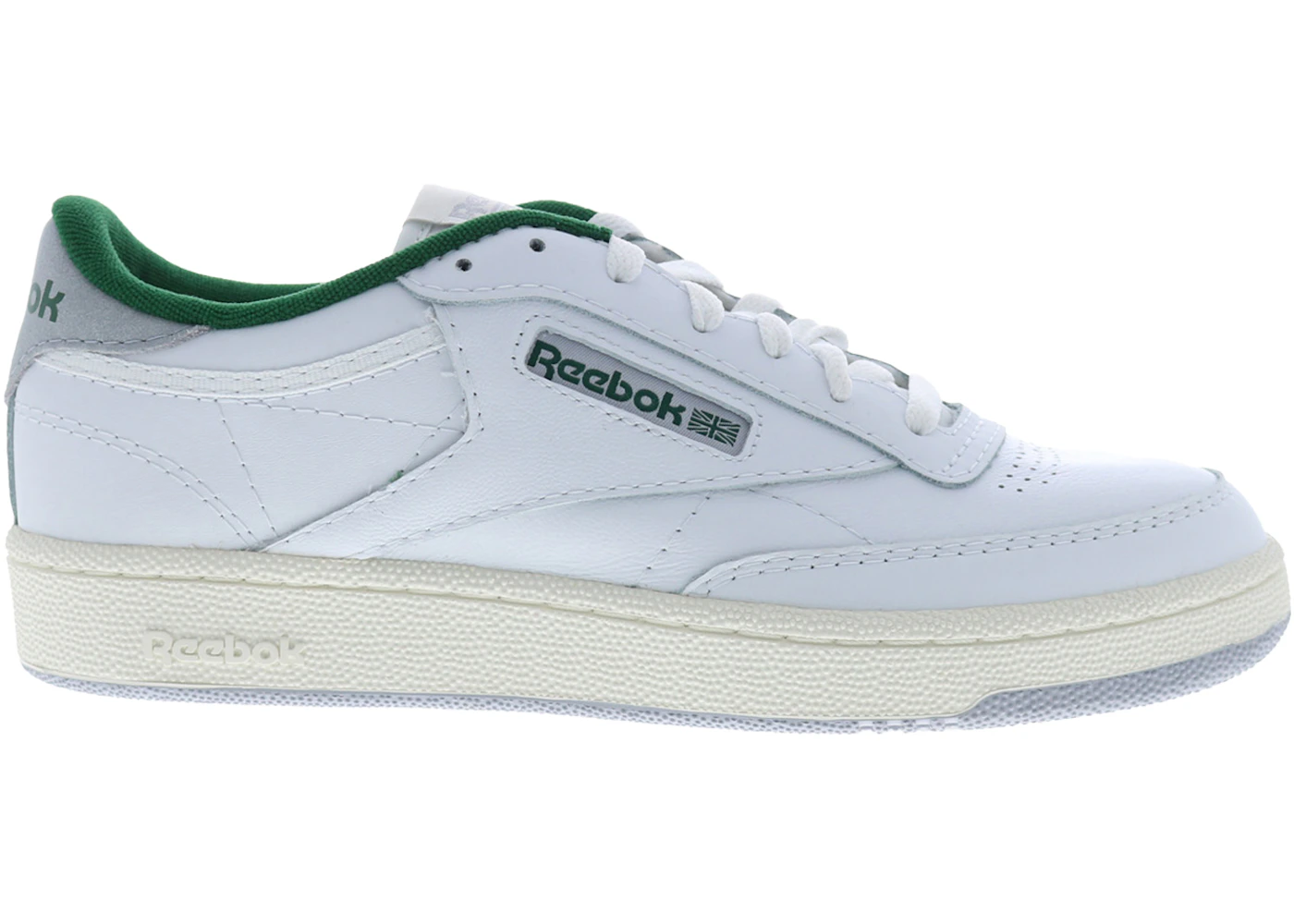 Reebok Club C 85 White Chalk Dark Green Men's ID9221/100032970 US