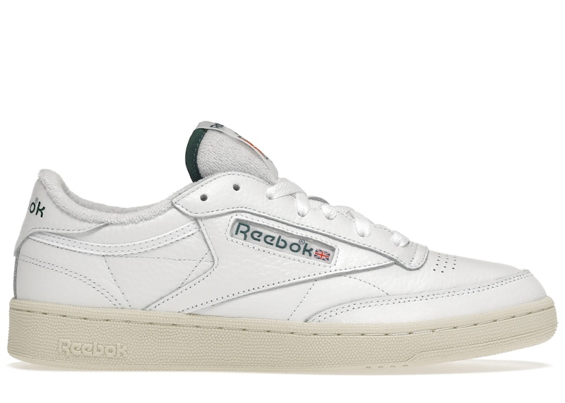 White shop green reebok