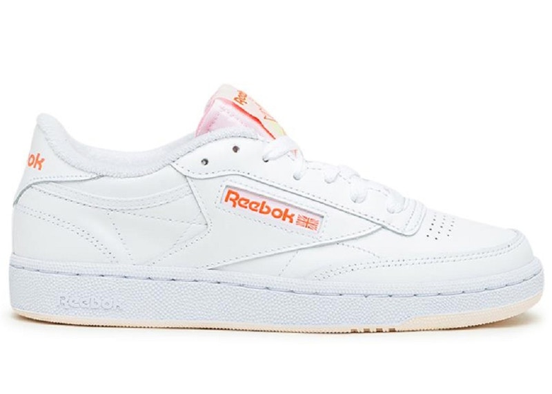 Reebok club c womens on sale orange