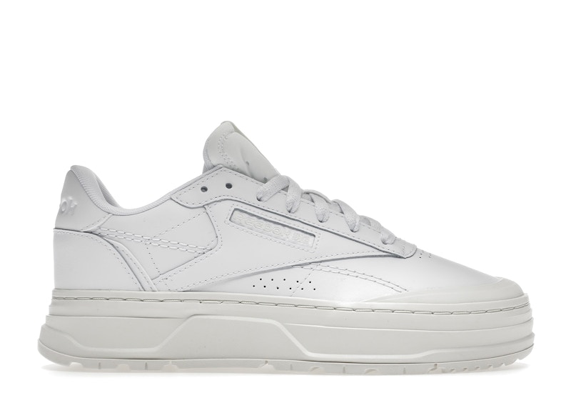 Reebok Club C Double Geo Triple White (Women's) - H69140 - US