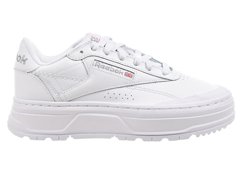 Reebok Club C Double Geo White Pure Grey (Women's) - GW0223 - US