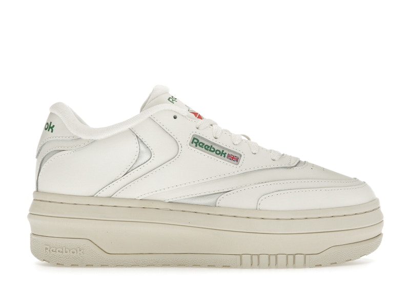 Pre-owned Reebok Club C Extra (women's) Sneakers In Chalk/green