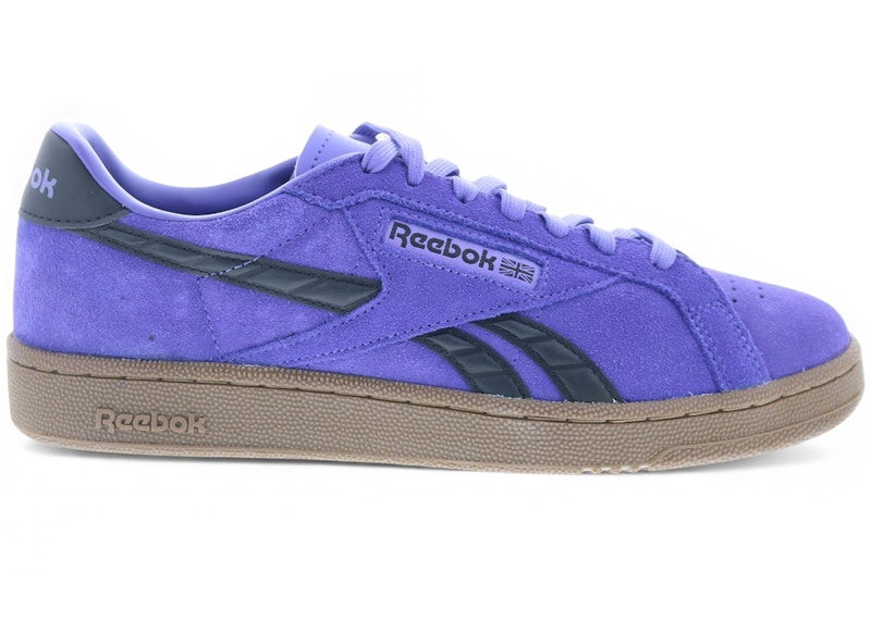 Reebok Club C Grounds UK Royal Purple Digital Lime Gum Men's