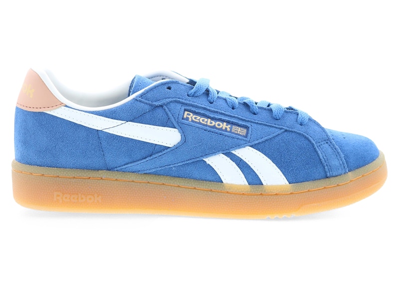 Pre-owned Reebok Men's Club C Grounds Uk Sneakers In Twilight Blue/clay/chalk In Multi